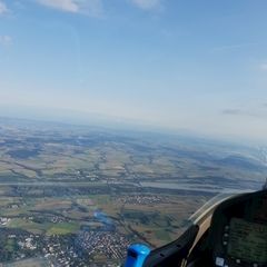 Flugwegposition um 16:20:34: Aufgenommen in der Nähe von Passau, Deutschland in 1723 Meter